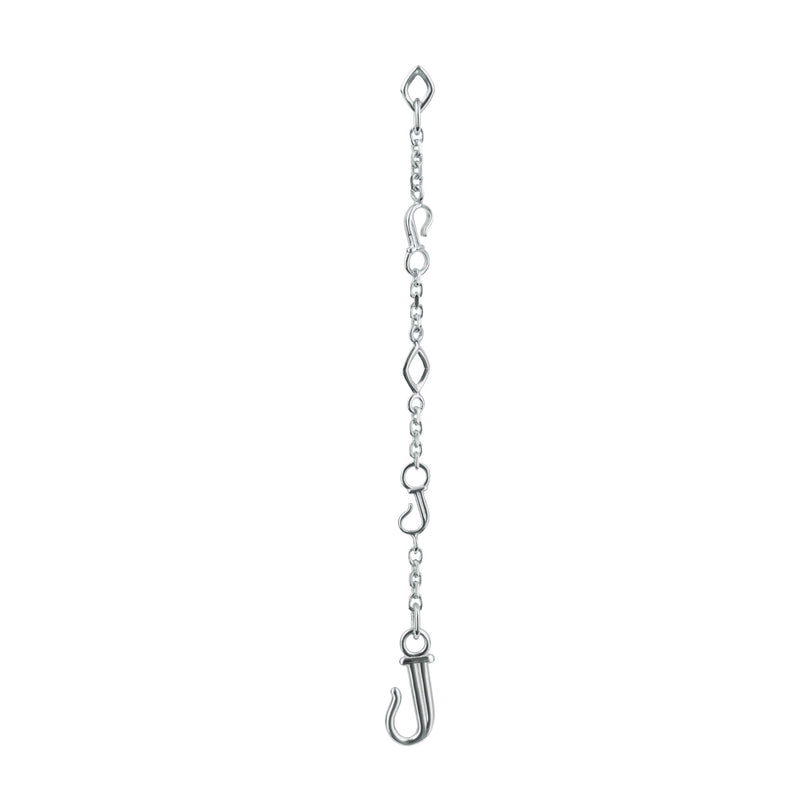 A front-view image of Juraster’s Sterling Silver Dangle Earring Charm, Discovery, crafted from Fairmined sterling silver.